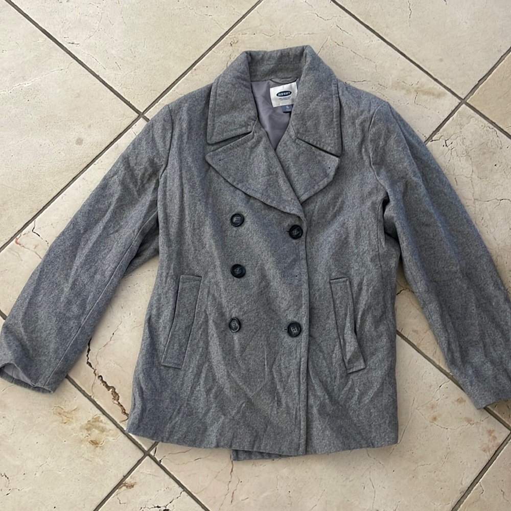 Old navy gray coat, super soft material.